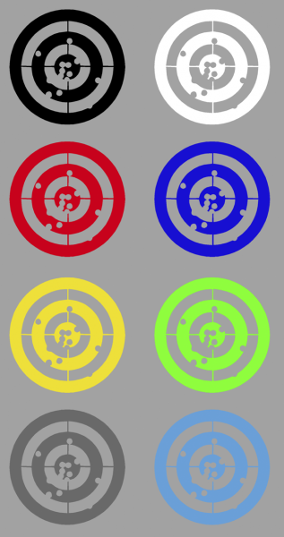 Aufkleber Zielscheibe